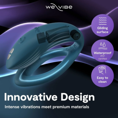 We-vibe - sync 2 vibrador ajustável para casais verde veludo - image 8