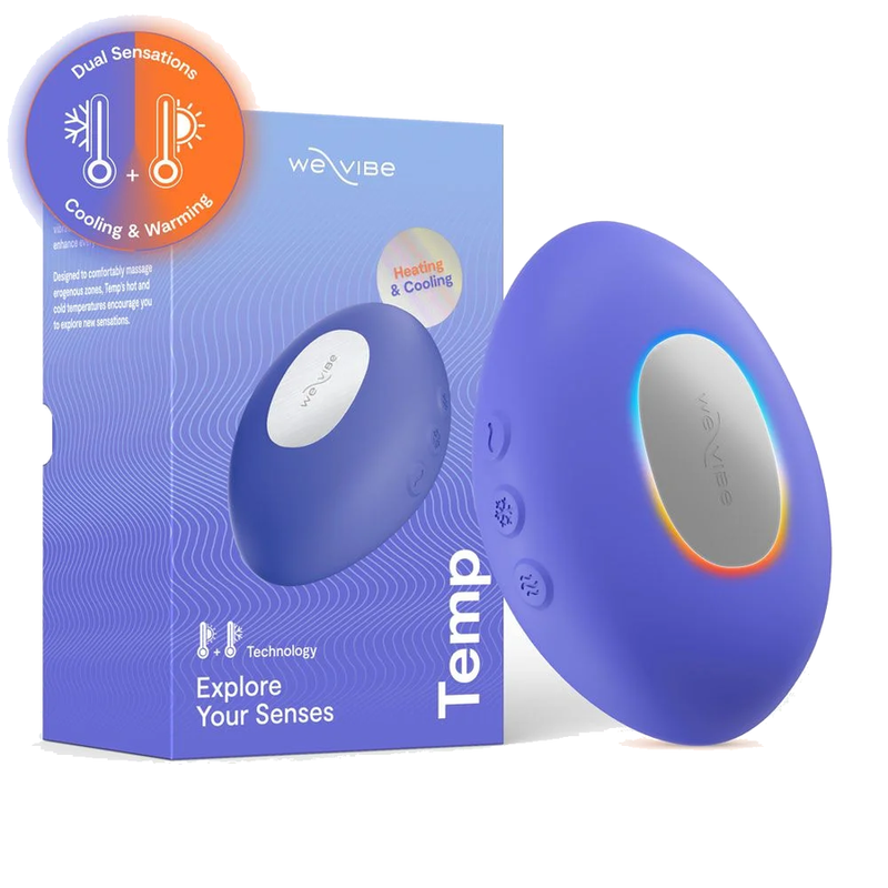 WE-VIBE - VIBRADOR COM AQUECIMENTO E RESFRIAMENTO TEMP, AZUL LAVANDA 1 We-vibe - vibrador com aquecimento e resfriamento temp, azul lavanda