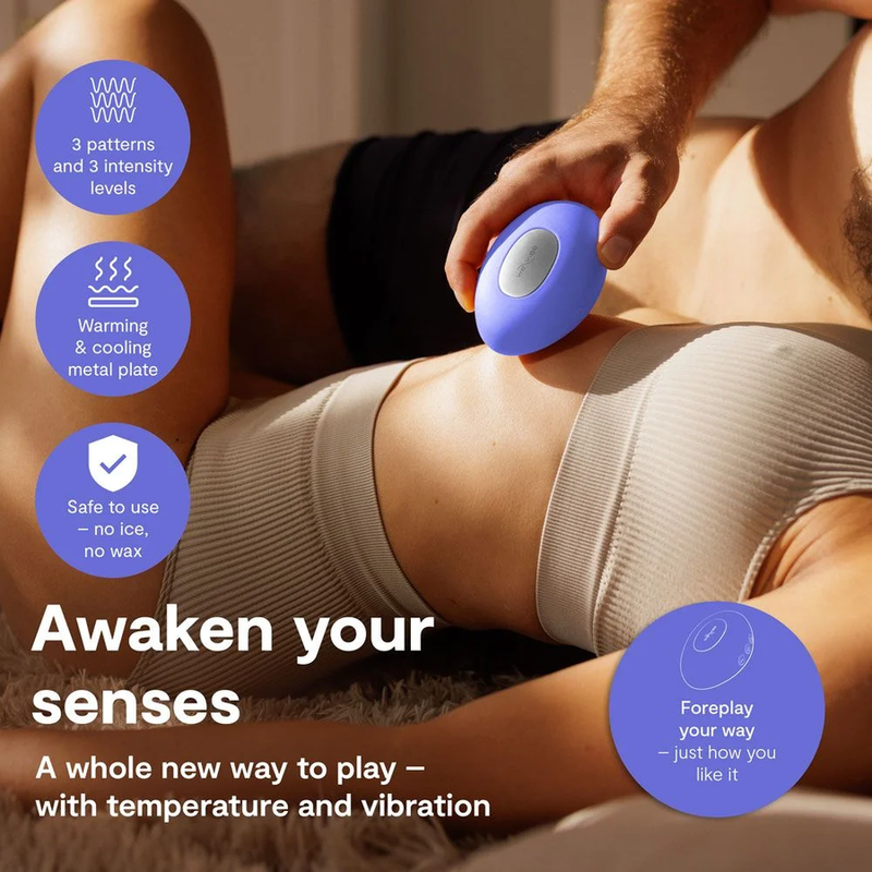 WE-VIBE - VIBRADOR COM AQUECIMENTO E RESFRIAMENTO TEMP, AZUL LAVANDA 4 We-vibe - vibrador com aquecimento e resfriamento temp, azul lavanda - image 4