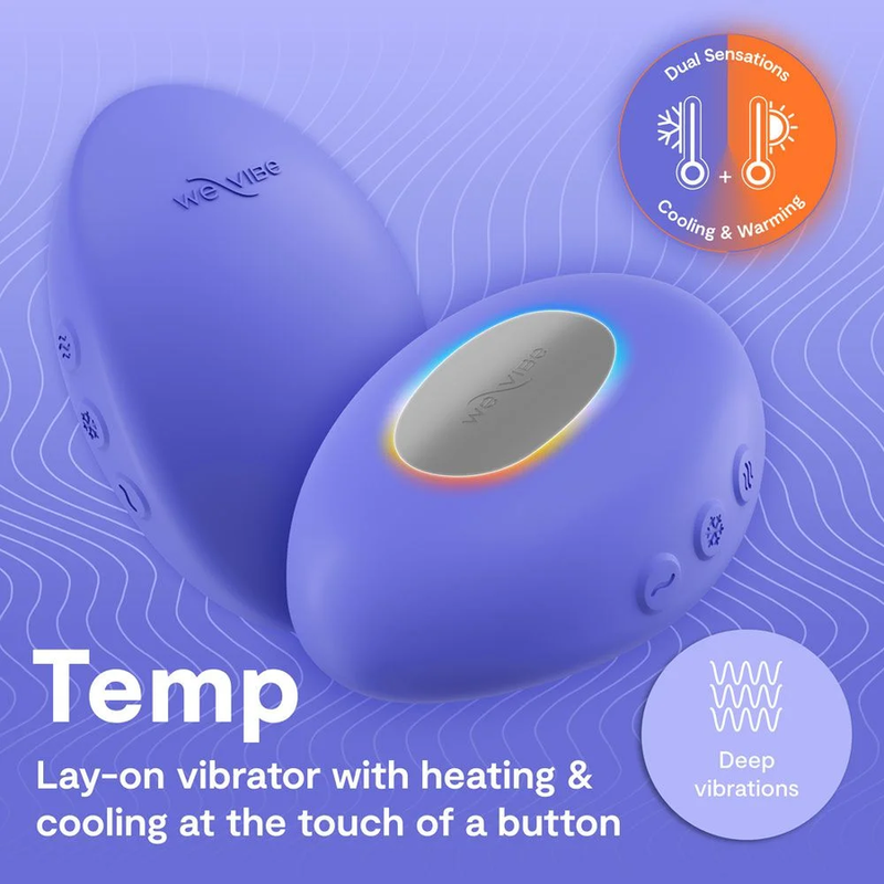 WE-VIBE - VIBRADOR COM AQUECIMENTO E RESFRIAMENTO TEMP, AZUL LAVANDA 6 We-vibe - vibrador com aquecimento e resfriamento temp, azul lavanda - image 6
