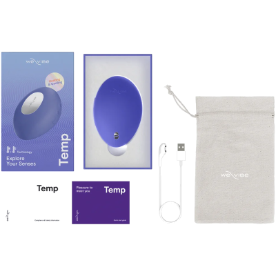 WE-VIBE - VIBRADOR COM AQUECIMENTO E RESFRIAMENTO TEMP, AZUL LAVANDA 13 We-vibe - vibrador com aquecimento e resfriamento temp, azul lavanda - image 3