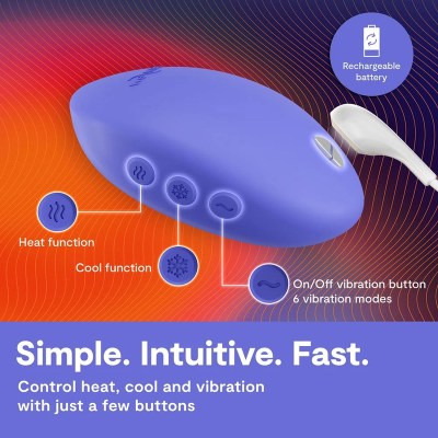 WE-VIBE - VIBRADOR COM AQUECIMENTO E RESFRIAMENTO TEMP, AZUL LAVANDA 21 We-vibe - vibrador com aquecimento e resfriamento temp, azul lavanda - image 11