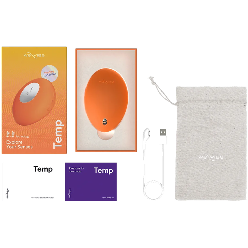 WE-VIBE - VIBRADOR COM AQUECIMENTO E RESFRIAMENTO TEMP TANGERINA 3 We-vibe - vibrador com aquecimento e resfriamento temp tangerina - image 3