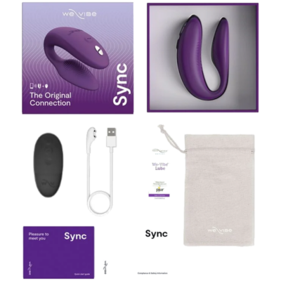 We-vibe - sync 2 vibrador ajustável para casais roxo - image 8