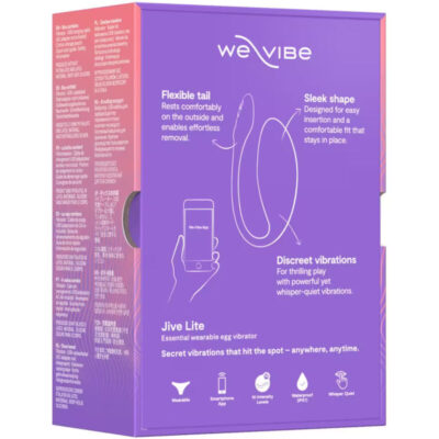 We-vibe - jive lite vibrador de ovo vestível controlado por aplicativo roxo - image 19