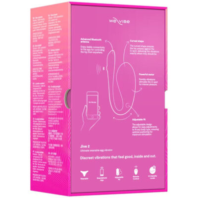 We-vibe - jive 2 vibrador de ovo vestível rosa elétrico - image 17